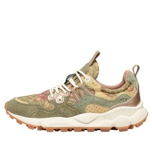 Flower Mountain YAMANO 3 Sneakers Dame Olivengrøn | DKAFOYSX