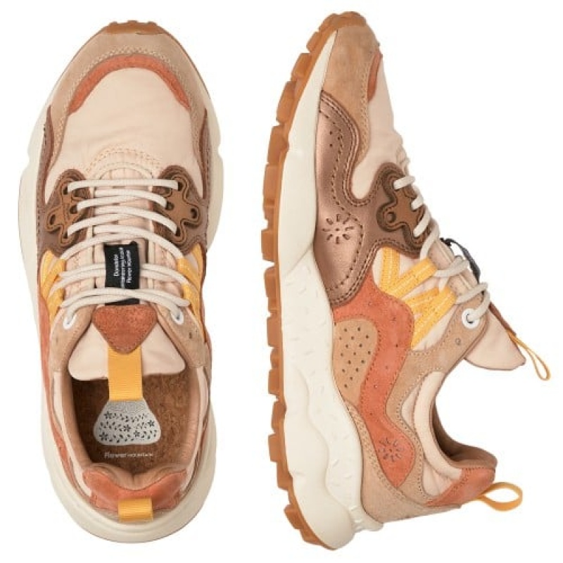 Flower Mountain YAMANO 3 Sneakers Dame Brune | DKXEIRQG